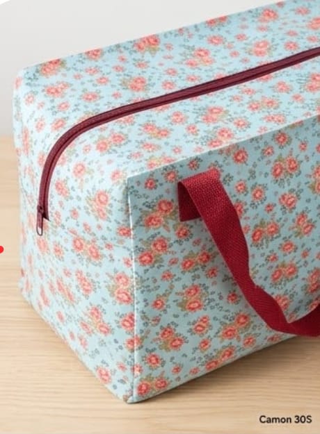 Vintage Floral Jumbo Storage Bag 58cm (L) x 28cm (W) x 48cm (H)